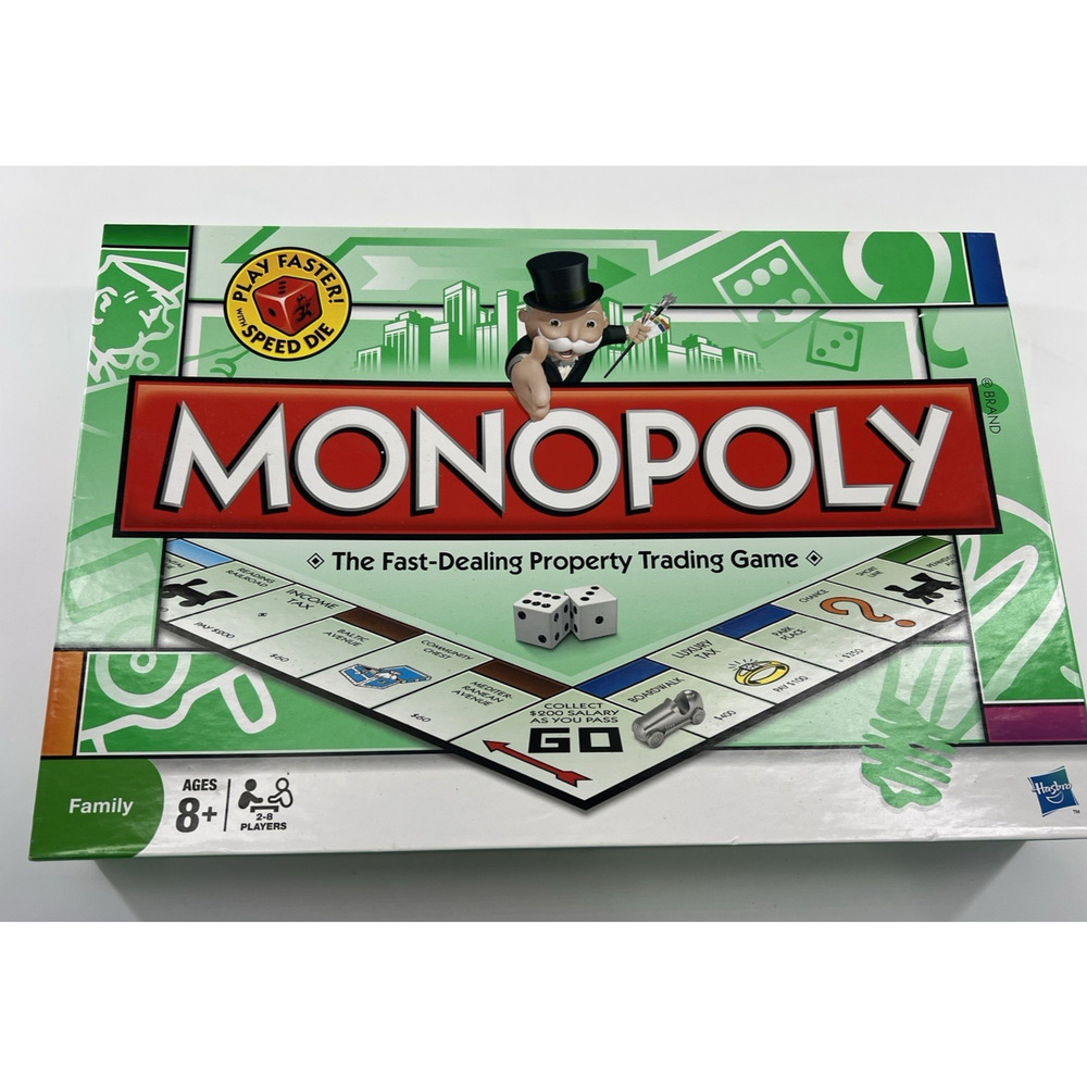 Monopoly -Property Trading Board Game from Parker Brothers Family Night New